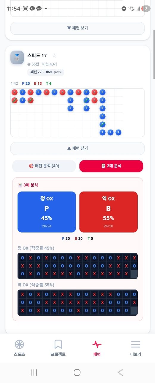 바카라 3매 분석 정 OX 역 OX 차트 - phocoa 3matrix 알고리즘 라이브 분석